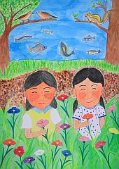 小学校の部 佳作 茨城県 筑西市立伊讃小学校 6年 宮川由子