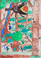 小学校の部 佳作 岐阜県 土岐市立妻木小学校 4年 生駒泰輝