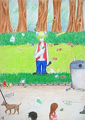 中学校の部 佳作 東京都 大田区立蓮沼中学校 2年 共田楓梨