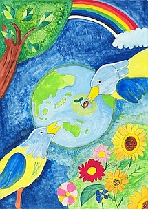 第19回全国小中学校児童・生徒環境絵画コンクール 入賞作品