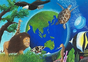 第19回全国小中学校児童・生徒環境絵画コンクール 入賞作品